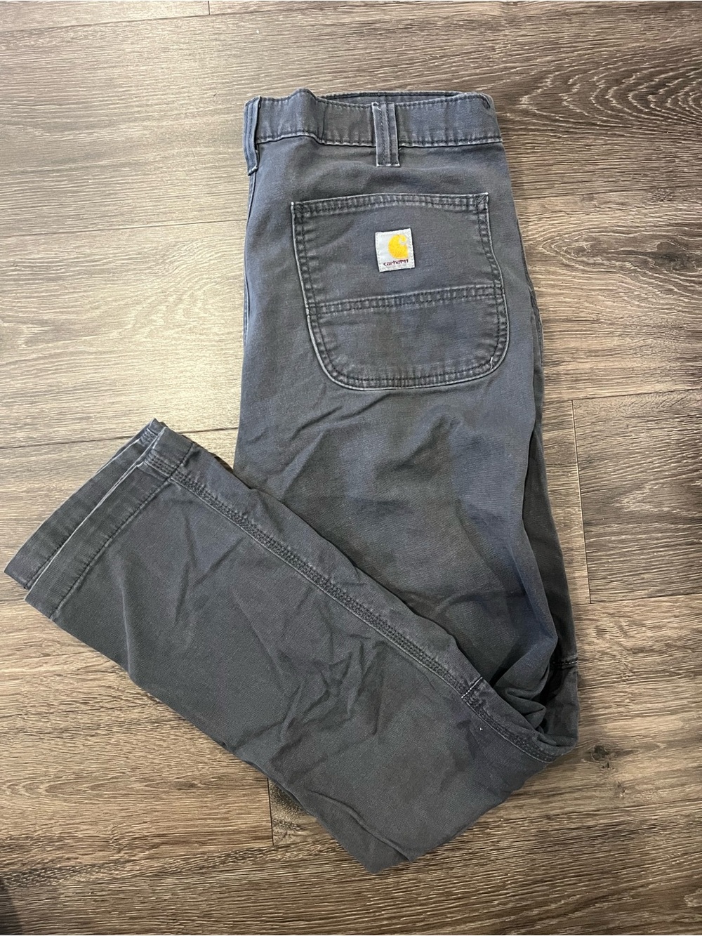 Carhartt Men’s Charcoal Cargo Work Pants - Classic Pocket